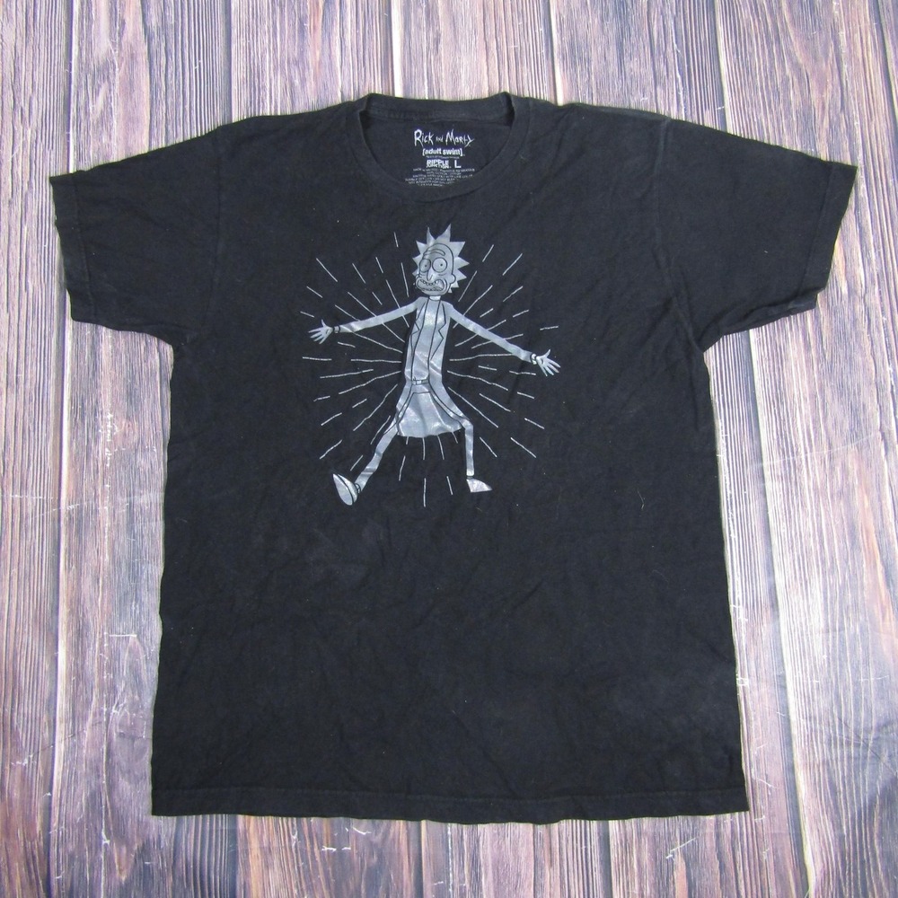 Rick and Morty Shirt Mens Large Ripple Junction Cartoon Adult Swim Graphic Tee